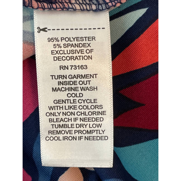 Cable & Gauge Leaf Pattern Multi Color Blouse XL - Picture 5 of 5